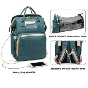 Diaper Travel Bag with Expandable Changing Station